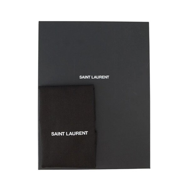 SAINT LAURENT PARIS Monogram Zip Tablet Holder Leather Black 4 - Picture 13 of 16